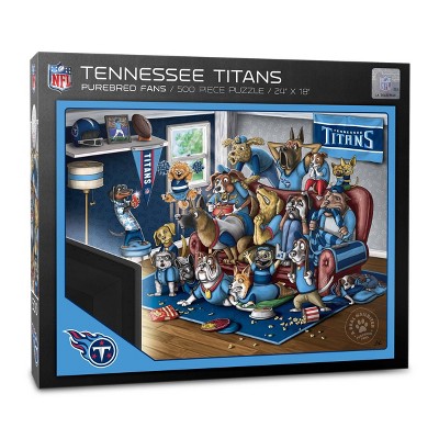 Tennessee Titans Purebred Fans 18'' x 24'' A Real Nailbiter 500-Piece Puzzle