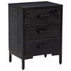 vidaXL Nightstand Bedside End Side Table with Drawer Furniture Solid Wood Pine - 2 of 4