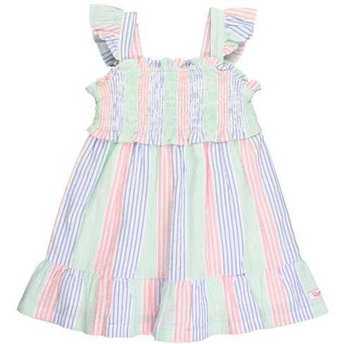 Rufflebutts Baby Smocked Flutter Strap Dress : Target