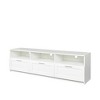 ORRD 70" Modern Minimalist TV Stand with Open Storage, White - 4 of 4