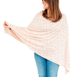 WeeSprout Nursing Cover for Breastfeeding, Soft & Breathable Nursing Cover, Neck Insert for Hands-Free View, Machine Washable Feeding Cover Up - 1 of 4