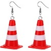 Traffic Cone Dangle Earrings Lightweight Acrylic Traffic Warnings Drop Earring for Women Creative Jewelry - 2 of 4