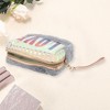 Unique Bargains Women's Portable Vertical Stripes LOVE Makeup Bag 1 Pc - 3 of 3