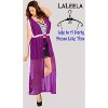 LA LEELA Women's Summer Vacation Beachwear Long Bathing Suit Open Front Soft Beach Holiday Swimwear Coverups Duster Cardigan - 4 of 4