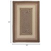 Colonial Mills Tiburon Braided Rug, Sandstorm 5' square, Square Shape - 2 of 3