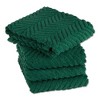 Design Imports Dark Green Chevron Luxury Barmop Set/4 - 2 of 4