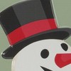 HomeRoots 16" X 9" Green And White Metal Christmas Snowman Hanging Wall Decor - 4 of 4