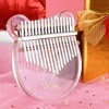 Kalimba Acrylic Thumb Piano 17 Keys with Tuner Hammer Gig Bag Acrylic Kalimba - 3 of 4