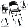 Emma and Oliver 2 Pack Home & Office Double Braced Party Events Steel Metal Folding Chair - 3 of 4