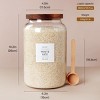 2-PCS Large 1-Gallon Glass Jars with Airtight Lids for Bulk Food Storage - 2 of 4