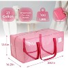 6 Pack Extra Heavy Duty Large Moving Bags Comfortable Handle & Strong Zipper,Storage Totes Space Saving Moving Storage - 2 of 4