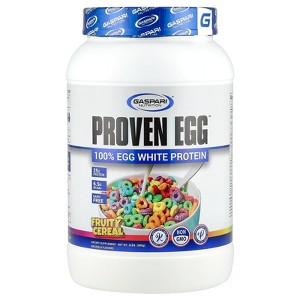 Gaspari Nutrition Proven Egg™, 100% Egg White Protein, Fruity Cereal, 2 lbs (900 g) - 1 of 2