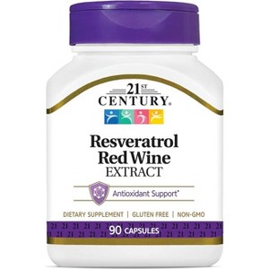 21st Century Resveratrol Red Wine Extract 90 Capsules. - 1 of 4