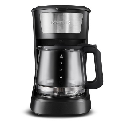 Gourmia 12 Cup One-Touch Switch Coffee Maker with Auto Keep Warm Black