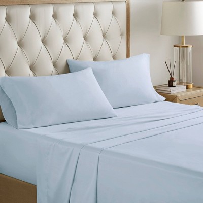 King Blue and Brown Paisley Cotton Jacquard Bed in a Bag Set