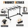 AMERLIFE Folding Chair Rack, Holds Tables or Chairs, Heavy-Duty Cart with Wheels - 3 of 4