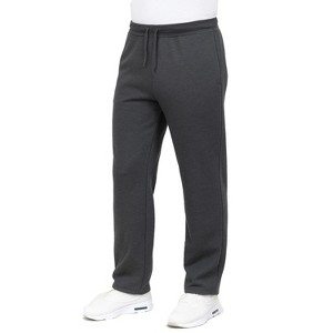 Blue Ice Men's Ultra Heavyweight Fleece Sweatpants with Open Bottom - 1 of 4
