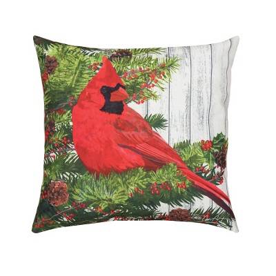 C&F Home Christmas Bird Indoor/Outdoor 18" x 18" Throw Pillow