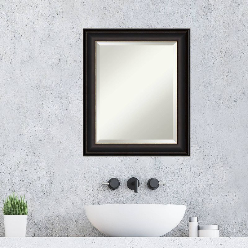 Trio Oil Rubbed Framed Bathroom Vanity Wall Mirror Bronze - Amanti Art, 6 of 10
