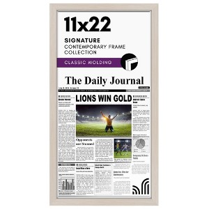 Americanflat 11x22 Newspaper Frame with plexiglass - Assorted Media Article Cover Frame - Available in a variety of Colors - 1 of 4