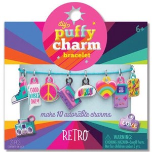 Ann Williams Craft-Tastic DIY Puffy Charm Bracelet Kit, Includes Stickers and Charms, Ages 6 and Up - 1 of 1