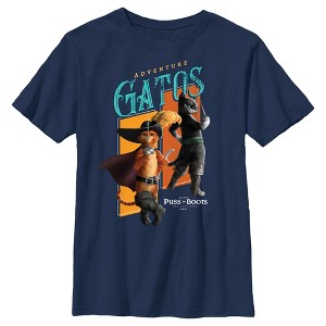 Boy's Puss in Boots: The Last Wish Adventure Gatos T-Shirt - 1 of 4