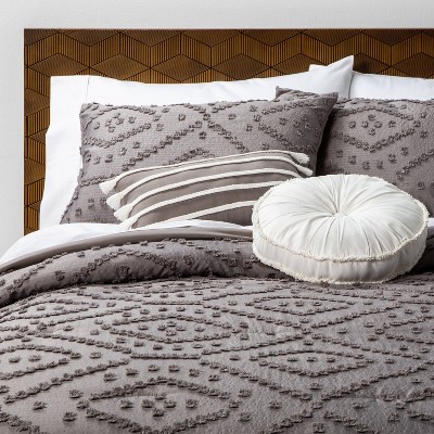 King 5pc Olympia Clipped Comforter Set 