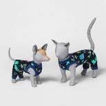 Dog and Cat Hanukkah Lion Family Pajama Set - Blue