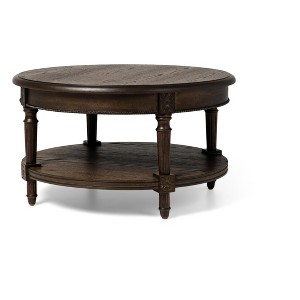 Maven Lane Pullman Traditional Round Wooden Coffee Table - 1 of 4