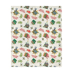 Nickelodeon Teenage Mutant Ninja Turtles Christmas Silk Touch Throw Blanket - 1 of 4