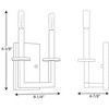 Progress Lighting Blakely 2-Light Wall Bracket in Graphite Steel, Modern/Traditional, Damp Rated, No Shade - 2 of 4