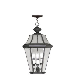 Livex Lighting Georgetown 3 - Light Pendant in  Antique Brass - 1 of 4