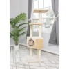 Armarkat 3 Tier Real Wood Cat Tree, Armarkat Scratch furniture A5201, Beige - 3 of 4