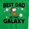 Men's - Peanuts - Best Dad In The Galaxy Snoopy Father's Day Gift Short Sleeve Graphic T-Shirt - 2 of 4