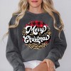 Simply Sage Market Women's Garment Dyed Graphic Sweatshirt Buffalo Plaid Leopard Merry Christmas - 2 of 2