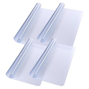 Yescom PVC Floor Mats Studded Back for Low Pile Rolling Chair Rectangle 60"x46" 4 Pack - 1 of 4