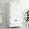 NicBex Elegant Bathroom Storage Cabinet with 4 Doors&Adjustable Shelves,Oversized Freestanding Cabinets,Bathroom Organizers and Storage - 3 of 4