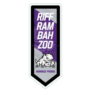 Evergreen Ultra-Thin Glazelight LED Wall Decor, Pennant, Texas Christian University- 9 x 23 Inches Made In USA - 1 of 4