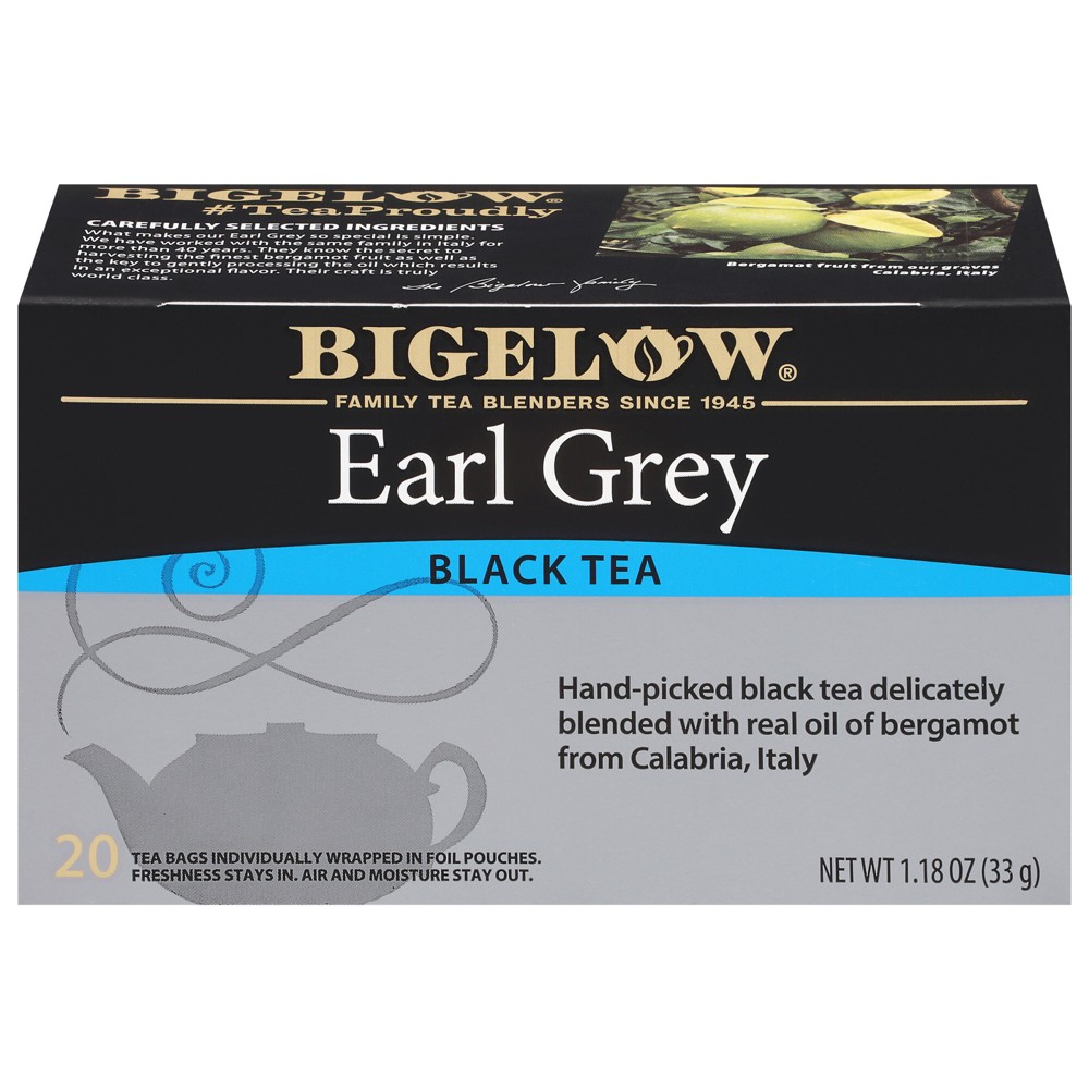 ( Case pack of 6 )  ( Best by June 2027 ) Bigelow Earl Grey Black Tea Bags 