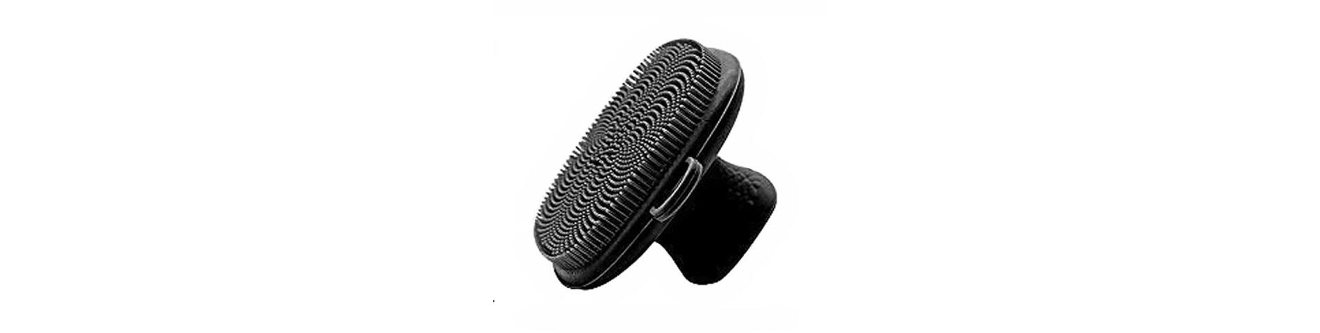 Face Cleanser & Scrub Massager Brush Black One Size
