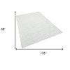 HomeRoots 10' White Abstract Washable Non Skid Area Rug - 3 of 4
