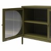 TopComfy Decorative Storage Cabinets 2 Door Accent Cabinet with Fluted Glass Decor Storage Piece Cabinet for Living Room, Green, 44.88"*22.5"*7.25" - 4 of 4