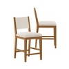 Plank+Beam 24" Counter Height Chair, Wood Modern Kitchen Stool with Cushion - 2 of 4