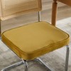 NicBex Mid Century Dining Chairs Set of 2,Velvet Accent Chairs with Natural Cane Back and Stainless Chrome Base for Dining Room,Living Room - 4 of 4