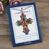 Anna-Kaci Colorful Stained Glass Rhinestone Cross Pendant Necklace Gift Message Card & Envelope Faith Jewelry Gifts - 3 of 4