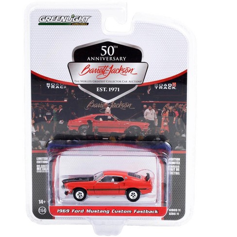 Aap Jaar valuta 1969 Ford Mustang Custom Fastback Race Red With Black Hood And Stripes (lot  #765.1) 1/64 Diecast Model Car By Greenlight : Target