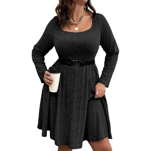 Plus Size Sweater Dress Plus Sweater Dress Casual  sweater dress - 1 of 1
