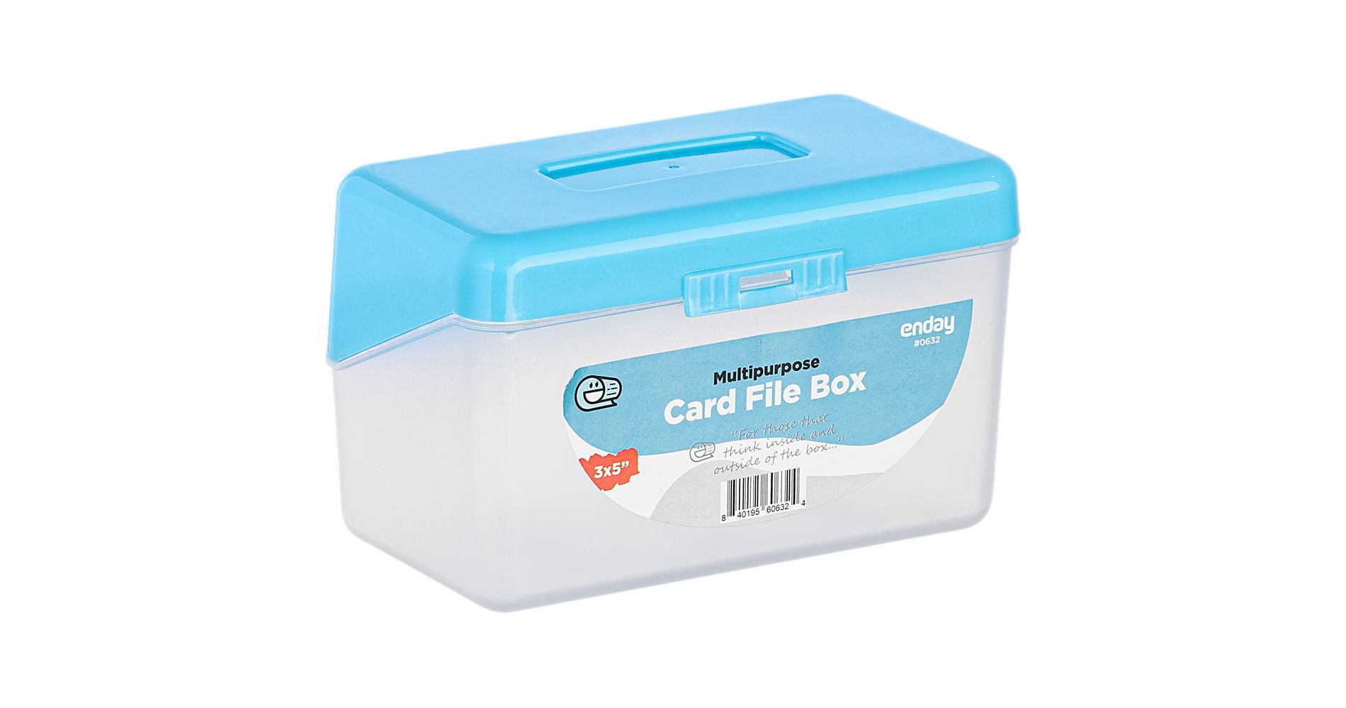 Enday  3" X 5" Index Card File Box