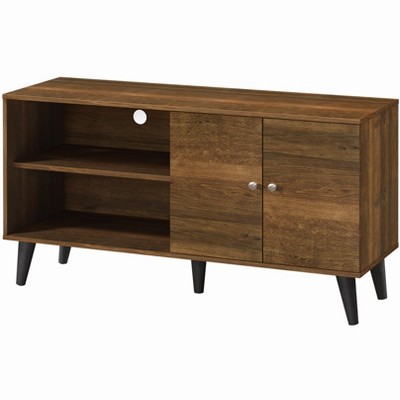 Vynxaria Amidon TV Stand for TVs up to 47.3" - Modern Walnut Entertainment Center