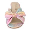 Allegra K Women's Slip-on Bow Chunky Heel Slide Sandals - 2 of 4